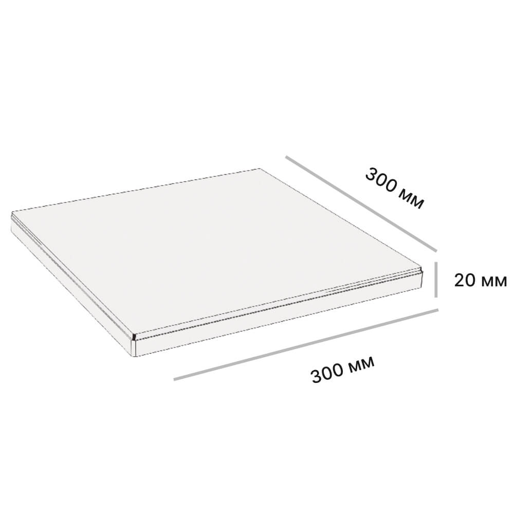 Плитка рядовая Verona 300х300х20мм Черный