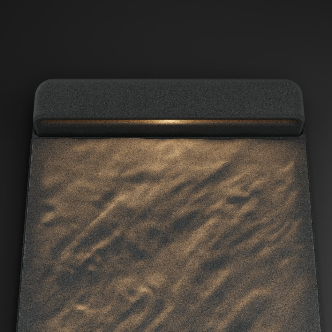 LED Светильник для шаговой плиты STONE Графитовый Серый 330х75х98мм