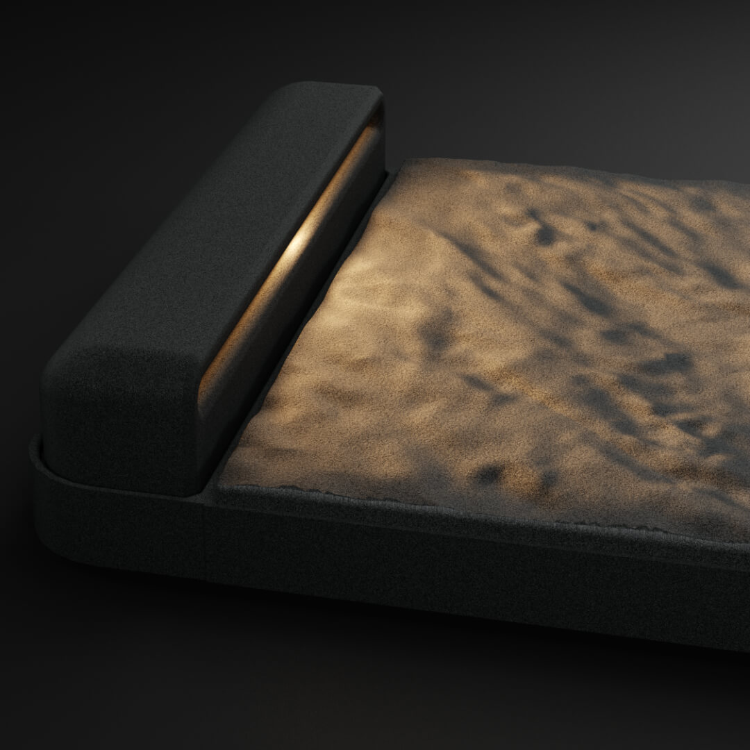 LED Светильник для шаговой плиты STONE Графитовый Серый 330х75х98мм